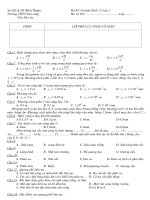 Đề KT 45 phút Khối 12 Lần 2 - Trường THPT bán công Chu Văn An pdf