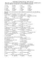 ĐỀ THI HSG CẤP TỈNH NĂM 2011 – MÔN ANH VĂN potx