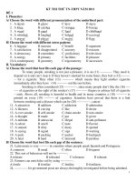 KỲ THI THỬ TN-THPT NĂM 2011 ĐỀ 1 ppsx