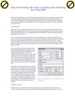 Giáo trình hướng dẫn cách in ấn bằng liên kết thông qua cổng USB phần 1 pptx