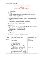 Giáo án âm nhạc lớp 5: HỌC HÁT: BÀI HÁT MỪNG potx