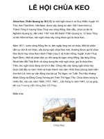 LỄ HỘI CHÙA KEO pptx