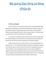 Bài giảng Dao động và Sóng (Phần 9) pps