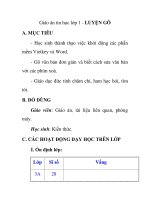 Giáo án tin học lớp 1 - LUYỆN GÕ ppt