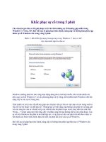 Khắc phục sự cố trong 5 phút ppt