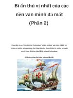 Bí ẩn thú vị nhất của các nền văn minh đã mất (Phần 2) doc