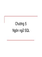 Nhập môn Cơ Sở Dữ Liệu - Chương 5 potx