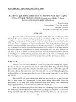 Báo cáo nghiên cứu khoa học: 