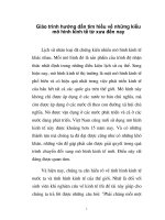 Giáo trình hướng dẫn tìm hiểu về những kiểu mô hình kinh tế từ xưa đến nay phần 1 pps