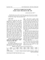 Báo cáo nghiên cứu khoa học: 