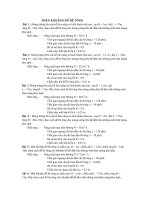 BÀI TẬP THI CÔNG PHẦN NỔ MÌN + PHÂN KHOẢNH