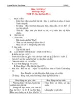 Giáo án âm nhạc lớp 1: Học hát bài: QUẢ pot