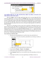 Giáo trình hướng dẫn các thủ thuật cần biết để thiết kế movie flash nhanh chóng và hoàn chỉnh phần 6 potx