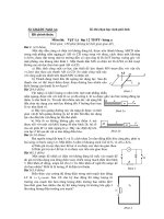 Kì thi chọn học sinh giỏi tỉnh Môn thi: Vật Lý lớp 12 THPT- Bảng A pot