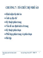 LÝ THUYẾT HỆ ĐIỀU HÀNH - CHƯƠNG 7 pptx