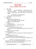 Giáo án âm nhạc lớp 1: Ôn bài hát : TẬP TẦM VÔNG doc