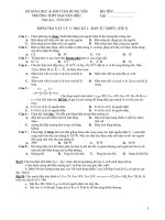 KIỂM TRA VẬT LÝ 11 HỌC KÌ 1 - BAN TỰ NHIÊN (ĐỀ 3) pptx