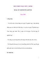 PHÁT TRIỂN NHẬN THỨC Đề tài: LỄ NGHINH ÔNG QUÊ EM pptx