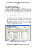 Thực hành xây dựng cơ sở dữ liệu quan hệ bằng Access - Bài 7 ppt