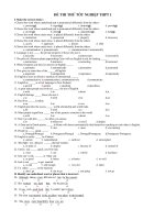 ĐỀ THI THỬ TỐT NGHIỆP THPT MÔN TIẾNG ANH 12 - D1 potx