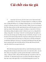 Cái chết của tác giả docx