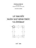 Lý thuyết ngôn ngữ hình thức và ôtômát - Chương mở đầu pot