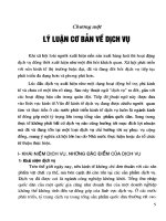 Phát triển và quản lý nhà nước về kinh tế dịch vụ - Chương 1 ppt