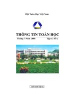 Thông tin toán học tập 12 số 2 pptx