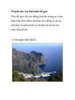 10 quần đảo yên bình nhất thế giới potx