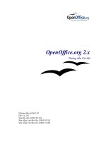 Hướng dẫn Cài đặt OpenOffice.org 2.x part 1 ppt