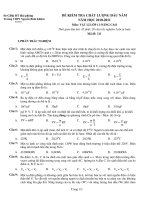 ĐỀ KIỂM TRA CHẤT LƯỢNG ĐẦU NĂM NĂM HỌC 2010-2011 - Mã đề: 211 potx