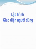 Lập trình Giao diện người dùng pdf