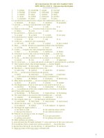 ĐỀ THAM KHẢO ÔN THI TỐT NGHIỆP THPT MÔN TIẾNG ANH 12 - ĐỀ 3 doc