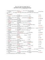 ĐỀ LUYỆN THI TỐT NGHIỆP THPT MÔN TIẾNG ANH 12 - ĐỀ SỐ 12 doc