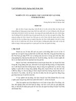 Báo cáo nghiên cứu khoa học: 