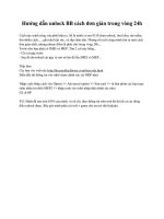 Hướng dẫn unlock BB cách đơn giản trong vòng 24h ppsx