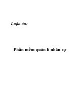 Luận án: Phần mềm quản lí nhân sự pptx