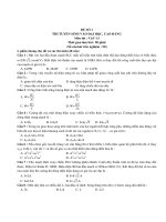 THI TUYỂN SINH VÀO ĐẠI HỌC, CAO ĐẲNG Môn thi : VẬT LÍ - ĐỀ SỐ 1 ppsx