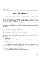 Giáo trình kỹ thuật số - Phần 3 Mạch dãy - Chương 10 pdf