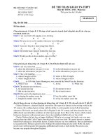 ĐỀ THI THAM KHẢO TN-THPT Môn thi: TIẾNG ANH - Mã đề thi 671 pps