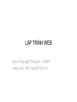 LẬP TRÌNH WEB ppsx