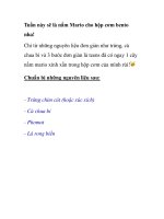 Tuần này sẽ là nấm Mario cho hộp cơm bento nha! pot