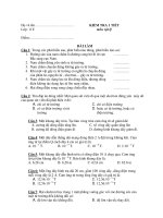 KIỂM TRA 1 TIẾT môn vật lý pot