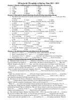 Đề luyện thi Tốt nghiệp và Đại học Năm 2011 – Đề 5 docx