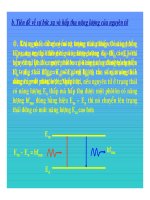 Bài giảng vật lý : Ứng dụng thuyết lượng tử trong nguyên tử Hidro part 2 potx