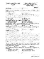 KIỂM TRA 15 PHÚT ( LẦN 4) MÔN: VẬT LÝ - Mã đề thi 357 docx