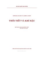 Thời tiết và khí hậu - Phần 1 Năng lượng và khối lượng - Chương 1 doc