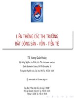 Liên thông các thị trường bất động sản vốn tiền tệ