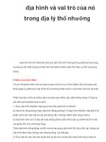 địa hình và vai trò của nó trong địa lý thổ nhưỡng ppsx