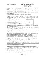 ĐỀ THI HỌC SINH GIỎI Môn Vật lí - Trường THPT Tiên Du 1 pptx